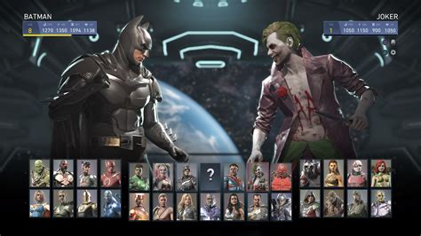 injustice 2 joker vs all characters